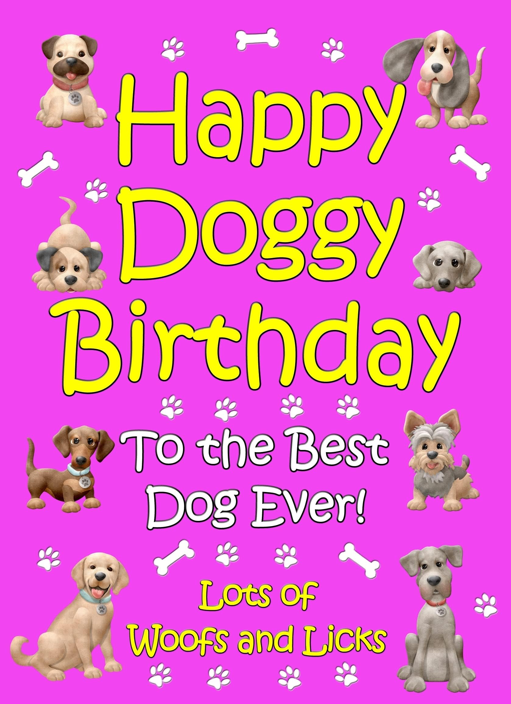 Scoff Paper Edible Happy Birthday Dog