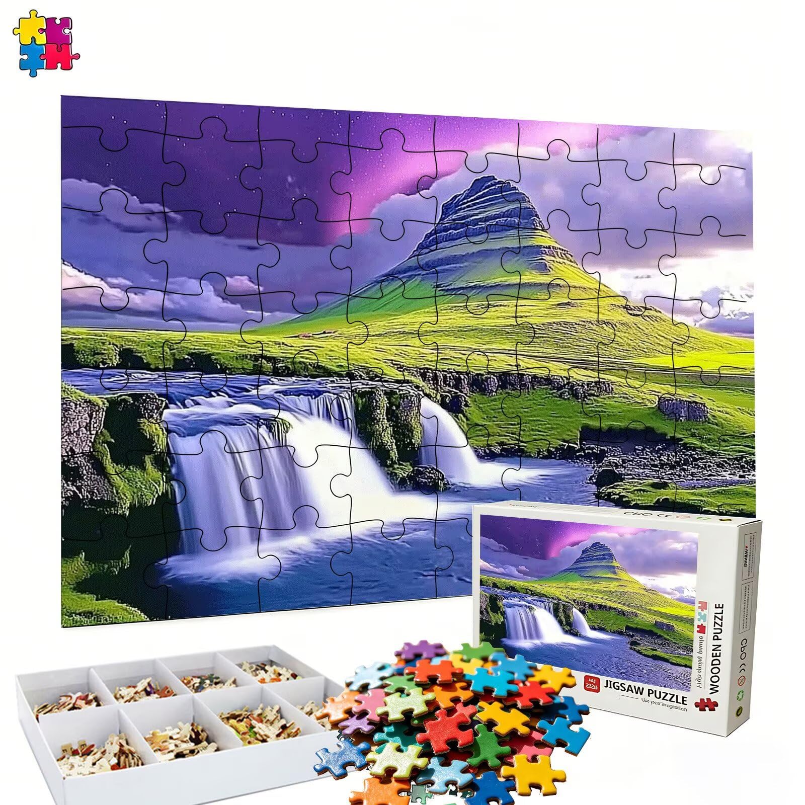 Puzzle 6000 elementów, jesienny łańcuch góry puzzle 6000 elementów dorośli i dzieci, wysokiej jakości artystyczna łamigłówka, 179,5x105,5 cm klasyczna gra puzzle dla dorosłych, prezent dla mężczyzny