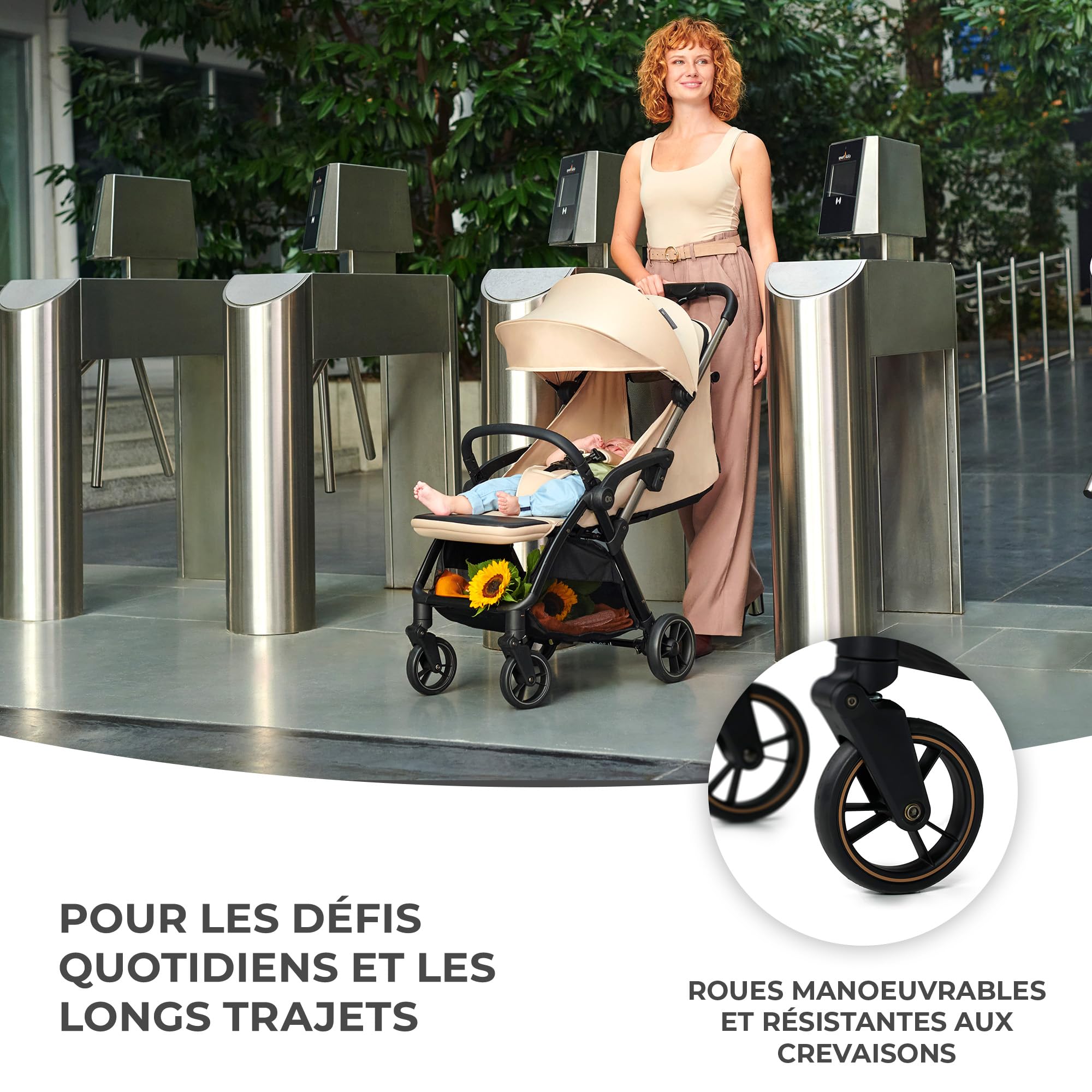 Kinderkraft APINO Poussette Légère, Ne Pèse Que 7,5 kg, Poussette De Voyage, Pliage automatique, AUTO FOLDING, Facile À Pince, Dossier Réglable En Position Allongée, poids maximum jusqu'à 24 kg, Noir