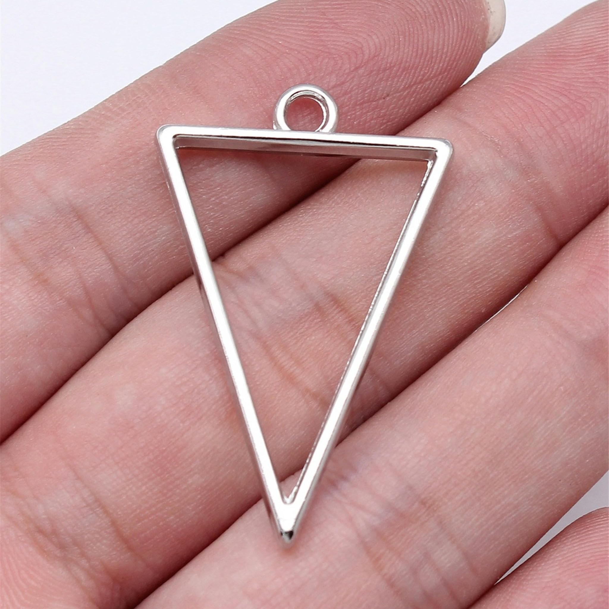 Pendentif triangle multicolore pour créer vos boucles d'oreilles