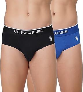 u.s. polo assn. Mens EB004 Anti Microbial Cotton Stretch Essential Underwear Brief -Pack of 2-picture-30