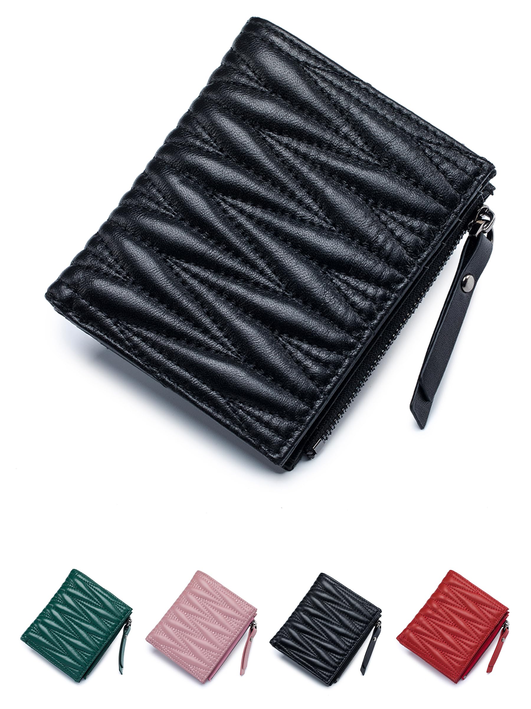 Amazon | [Amzbag] 財布 レディース 二つ折り 本革 【ふっくら