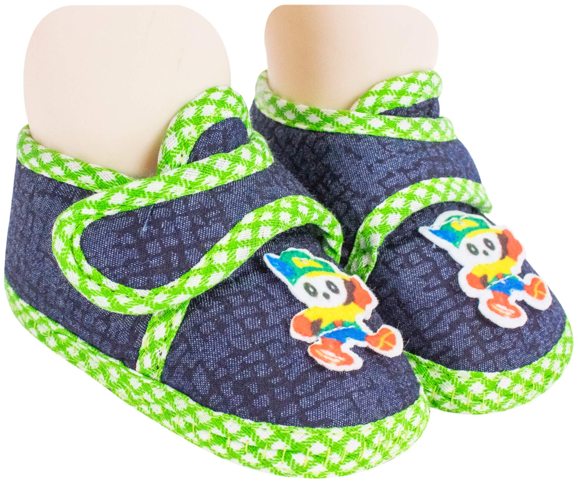 Unisex Baby Booties (Green,Blue)-image-3