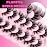 Veleasha Mink Lashes Spiky Cat Eye Lashes Dramatic Eyelashes Fluffy 7 Pairs Manga Lashes 16-26mm Wet Long False Eyelashes 3D Lashes Look Like Eyelash Extensions (D Curl - Pretty)