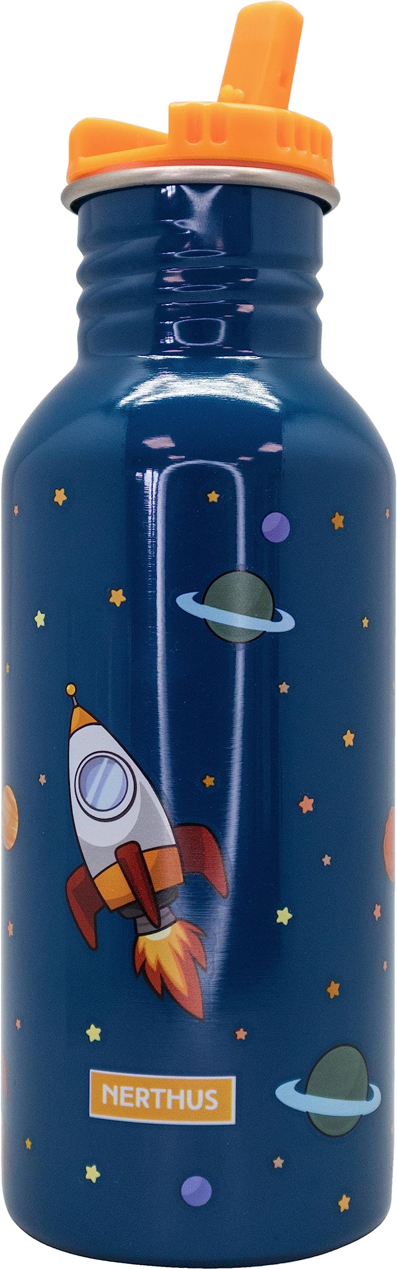 NERTHUS FIH 1289 Set Espacio Isotérmico Bolsa de Almuerzo + Botella Ultraligera + Bolsa Merienda, Space, 500 ml - Image 2