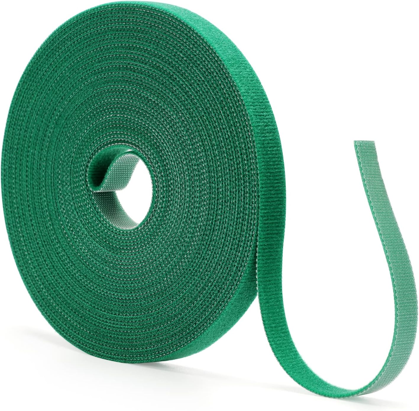 KINGLAKEGarden Tape Ties Plant Ties Nylon Plant Tape Strap 65.6 Feet Reusable Garden Tape 1/2'' Plant Support Tape Dark Green Plant Tape For Climbing Plants,Tomato,Vines,Cables,Flowers,Indoor Outdoor