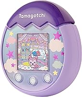 Vista 10 de TAMAGOTCHI 42902 Bandai Pix La próxima generación de mascotas de realidad virtual con cámara, juegos y personajes coleccionables cielo, morado