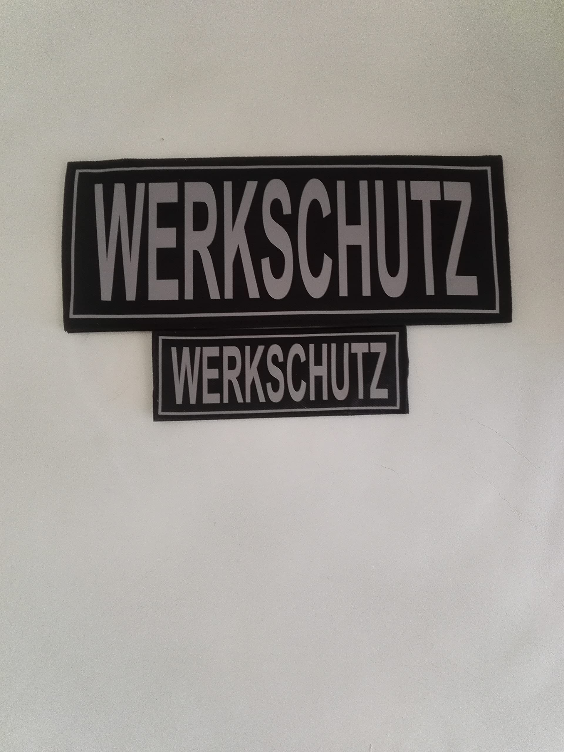 Sicherheitsweste 201 Gelb Schwarz Reflektierend + WERKSCHUTZ | Multifunktionsweste, Reflektierend, 2 Patch WERKSCHUTZ, Kennzeichnungsweste