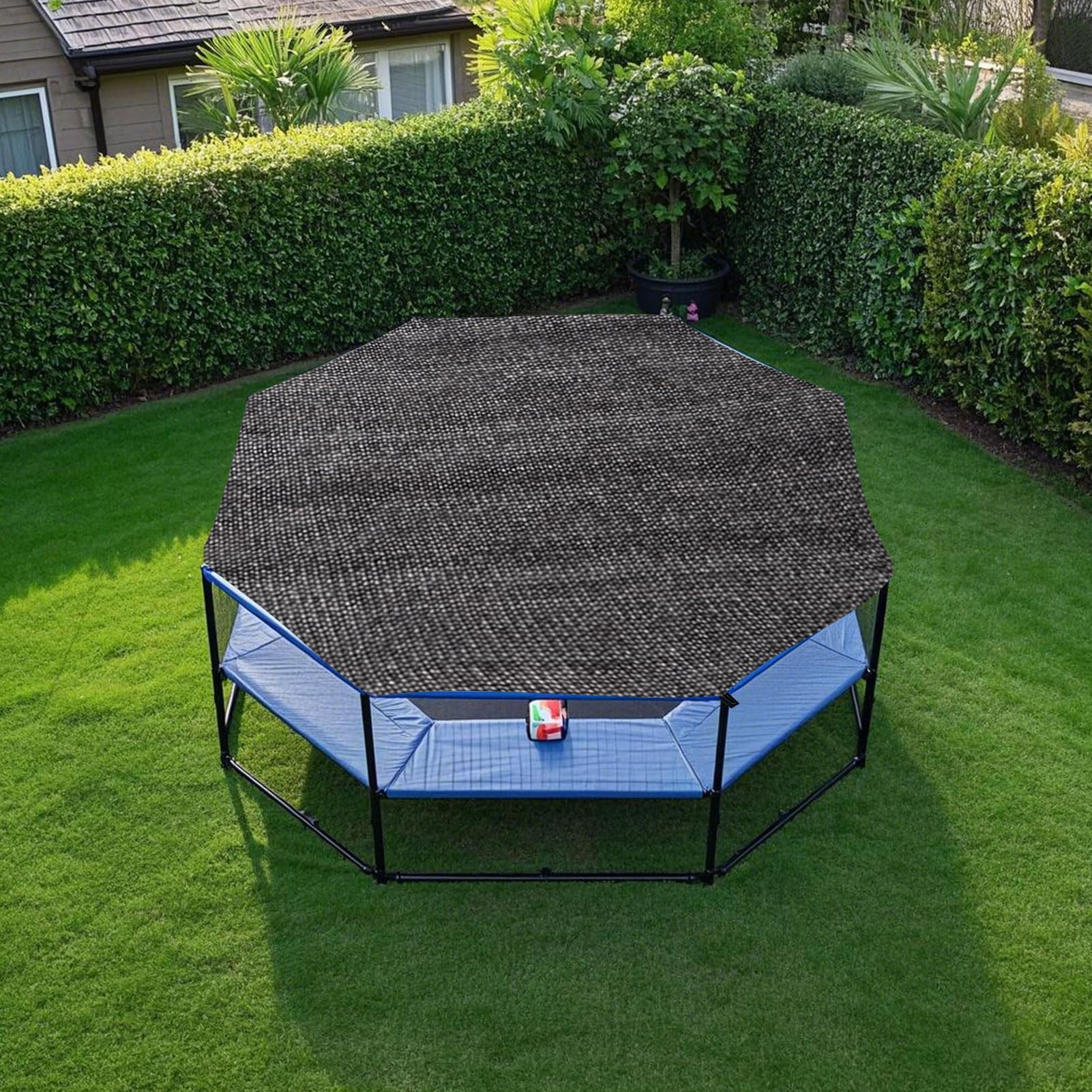 FUFRE Bâche de protection solaire pour trampoline - Diamètre : 183, 244, 305, 366 cm - Pour 6/8 barres - Résistant aux UV - Accessoire de trampoline