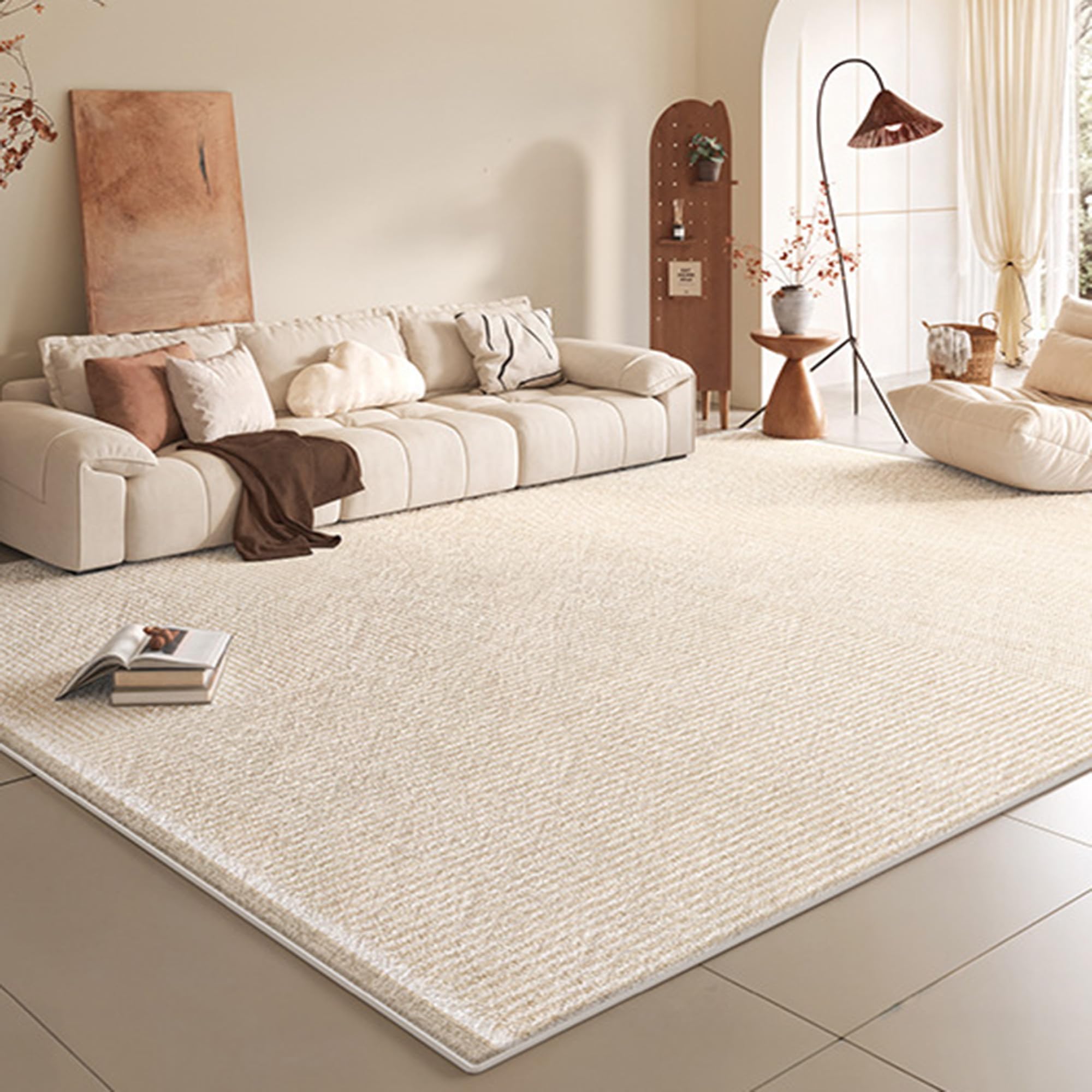 Tapis antidérapant et résistant aux taches pour nettoyer facilement le sol du salon