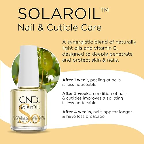 Miniatura 2 de Nail & Cuticle Care by CND, SolarOil for Dry, Damaged Cuticles, Infused with Jojoba Oil & Vitamin E for Healthier, Stronger Nails