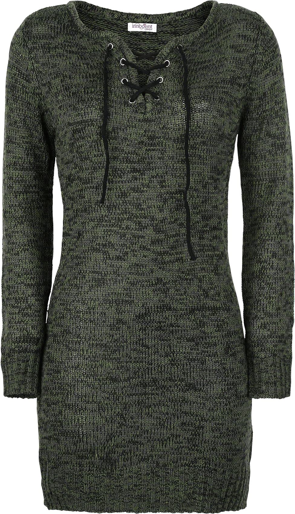 Innocent Women's Olive Green Lana Top Knit Jumper Olive M, 100% Polyacrylic, Regular