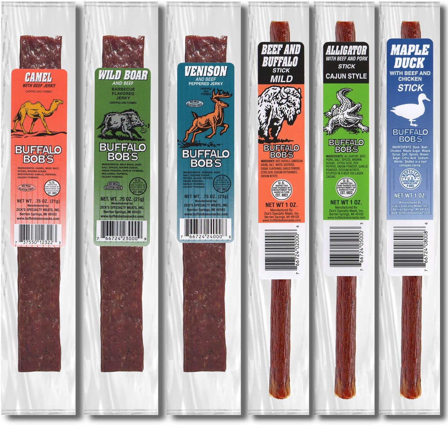 Buff Bob's Wild Ge Meat Snas () | Exotic Sna Spler Box |