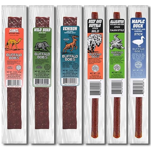 Miniatura 3 de Buffalo Bob's Cecina de caza salvaje - Paquete de seis sabores