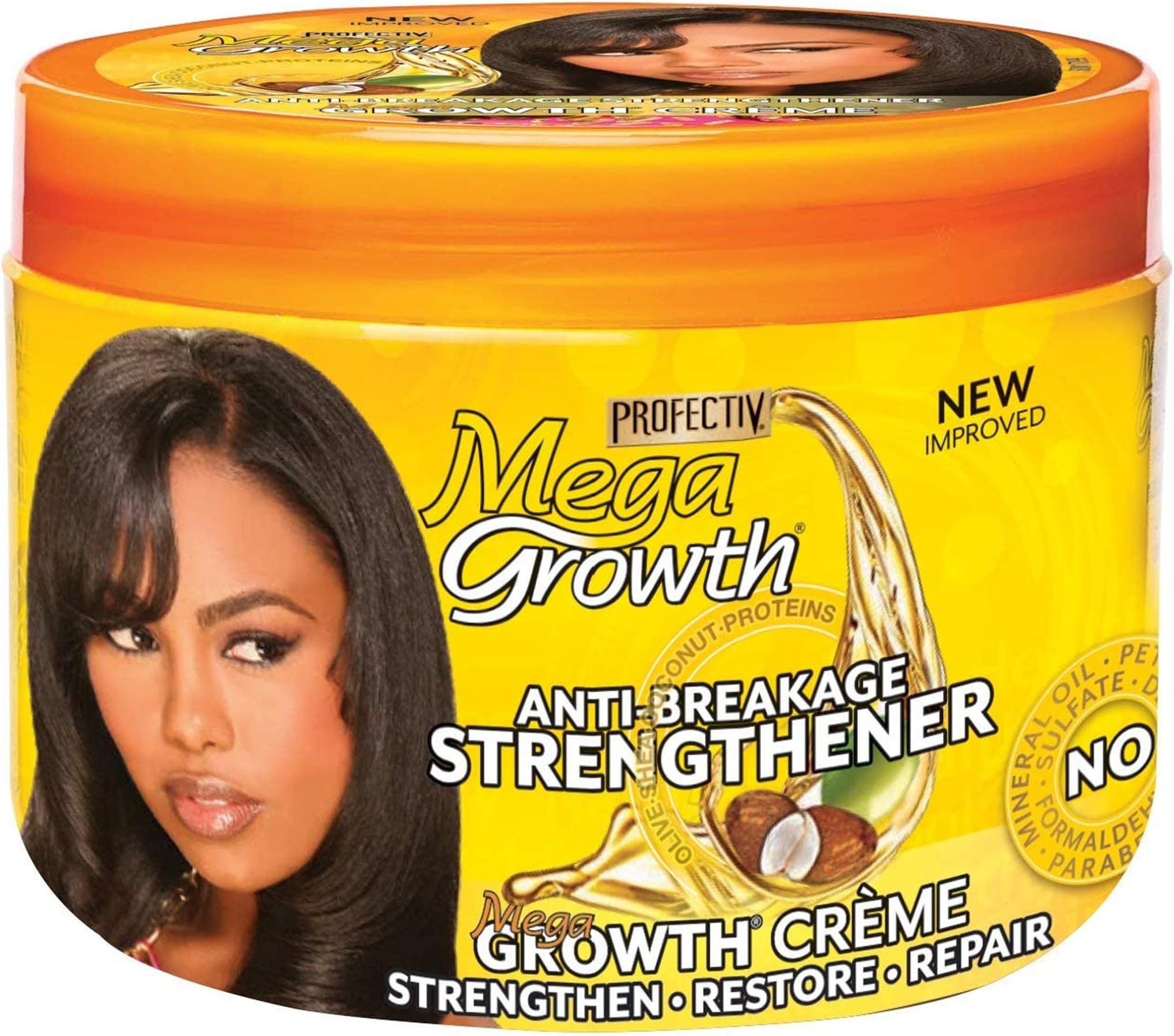 mega growth daily leave in strengthener break free