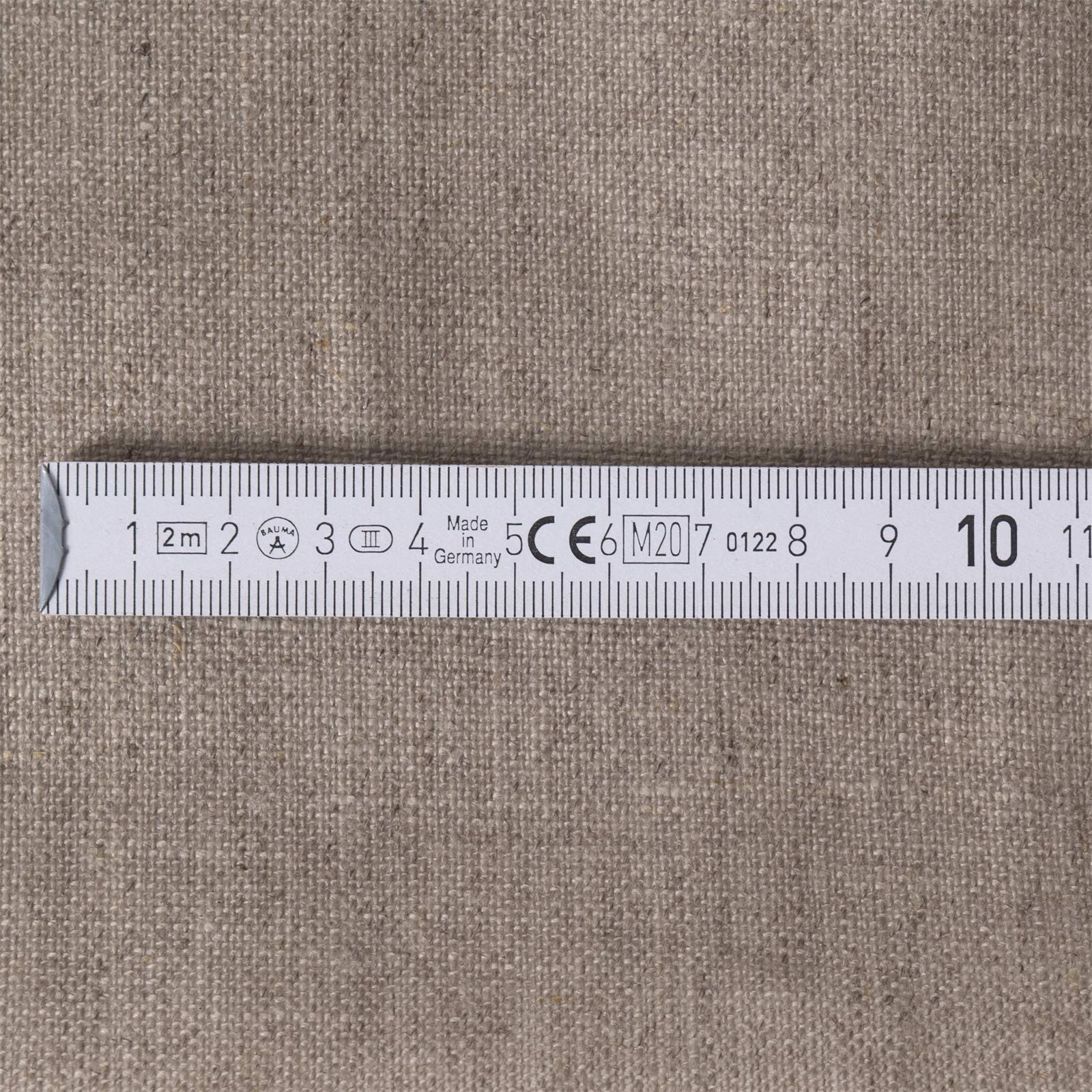 Toile de Lin en Rouleau 400 GSM | 100% Lin, 1,7x10 m | prêt à Peindre Rouleau de Toile, avec apprêt Transparent