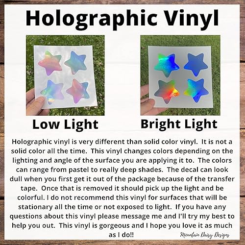 Miniatura 2 de Holographic Name Decal Sticker for Tumbler, Car Window, Laptop