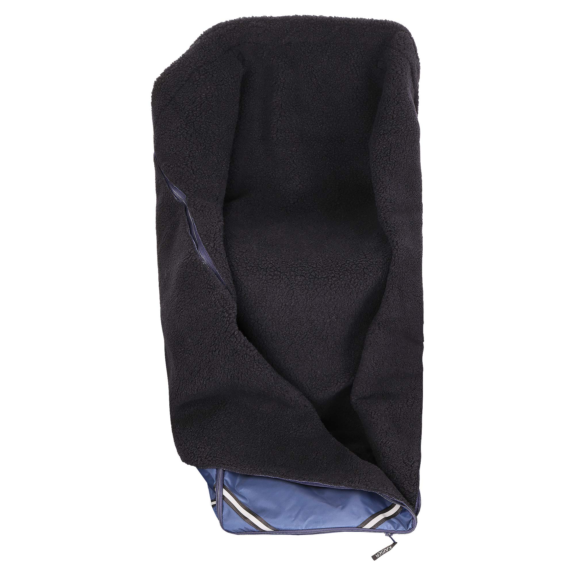 Kaiser Naturfellprodukte 999005 Schlupfsack, Wollpelz,uni marine Universalgröße