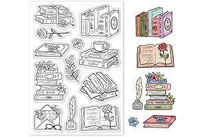 GLOBLELAND Vintage Books Envelopes Quill Pen Ink Box Stamps