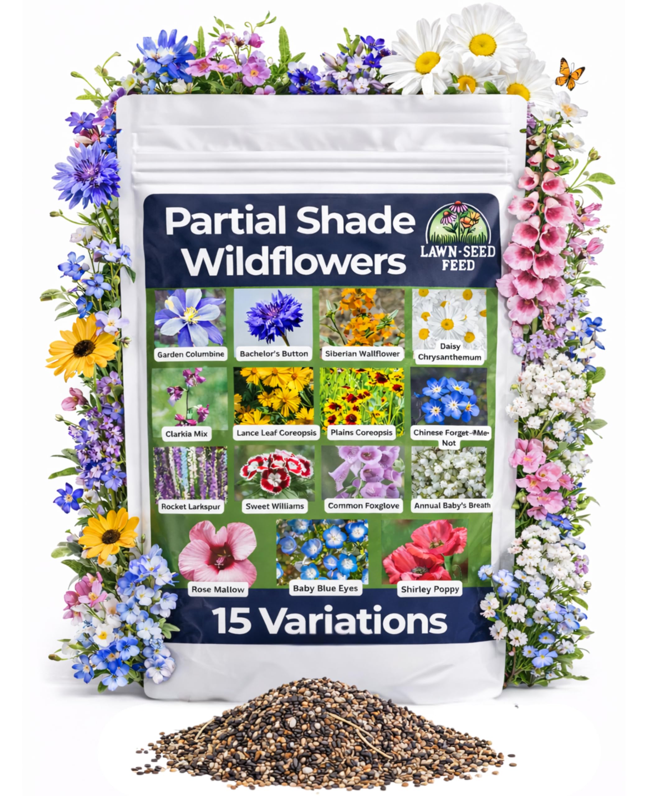 Partial Shade Wildflower Mix 2 oz