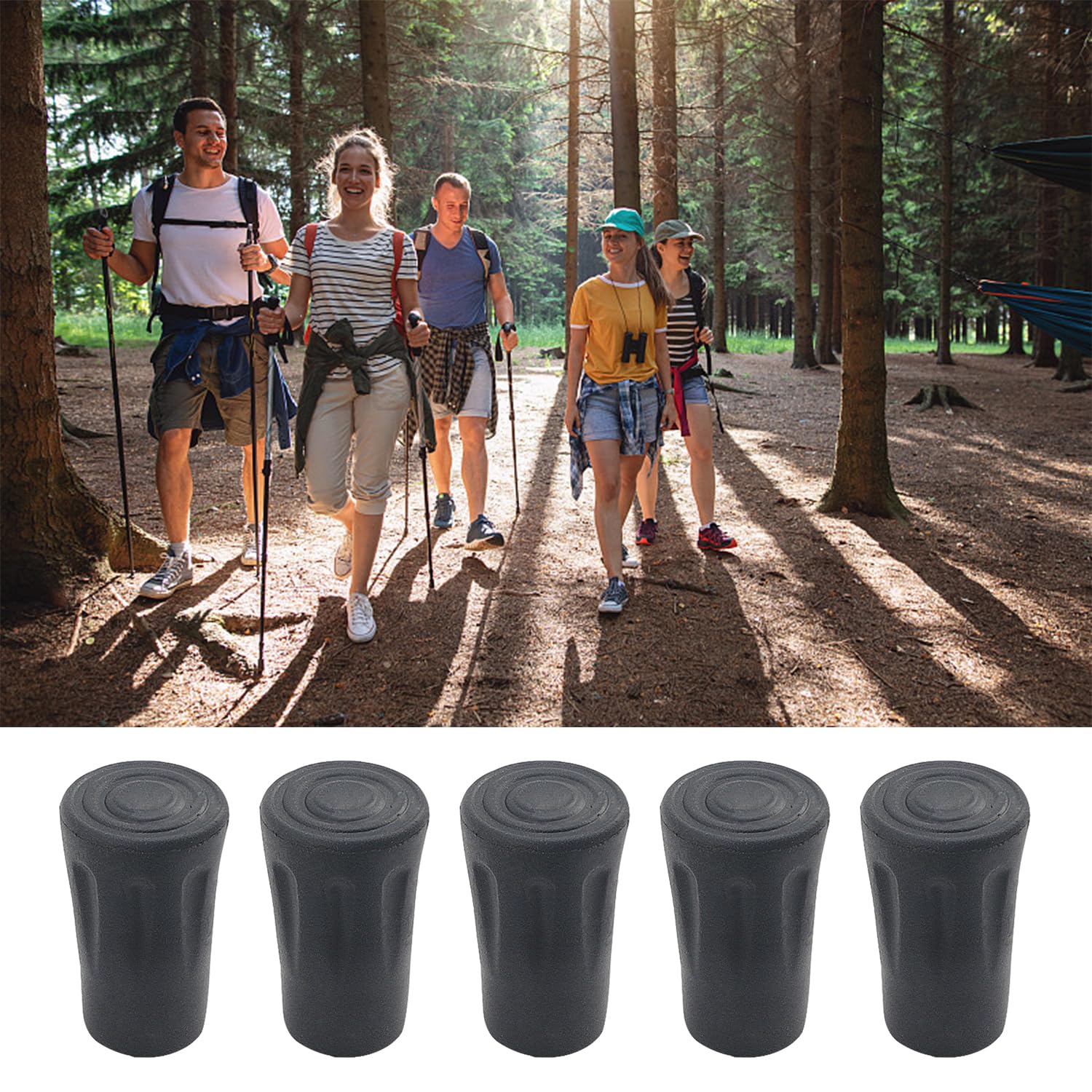 8 Pezzi Di Accessori Per Tubi Escursionistici, Protezione Della Stampella, Accessori Per Cani Da Trekking, Copertura Di Protezione Della Protezione Di Schöttische Con Escursione Di Slittamento.