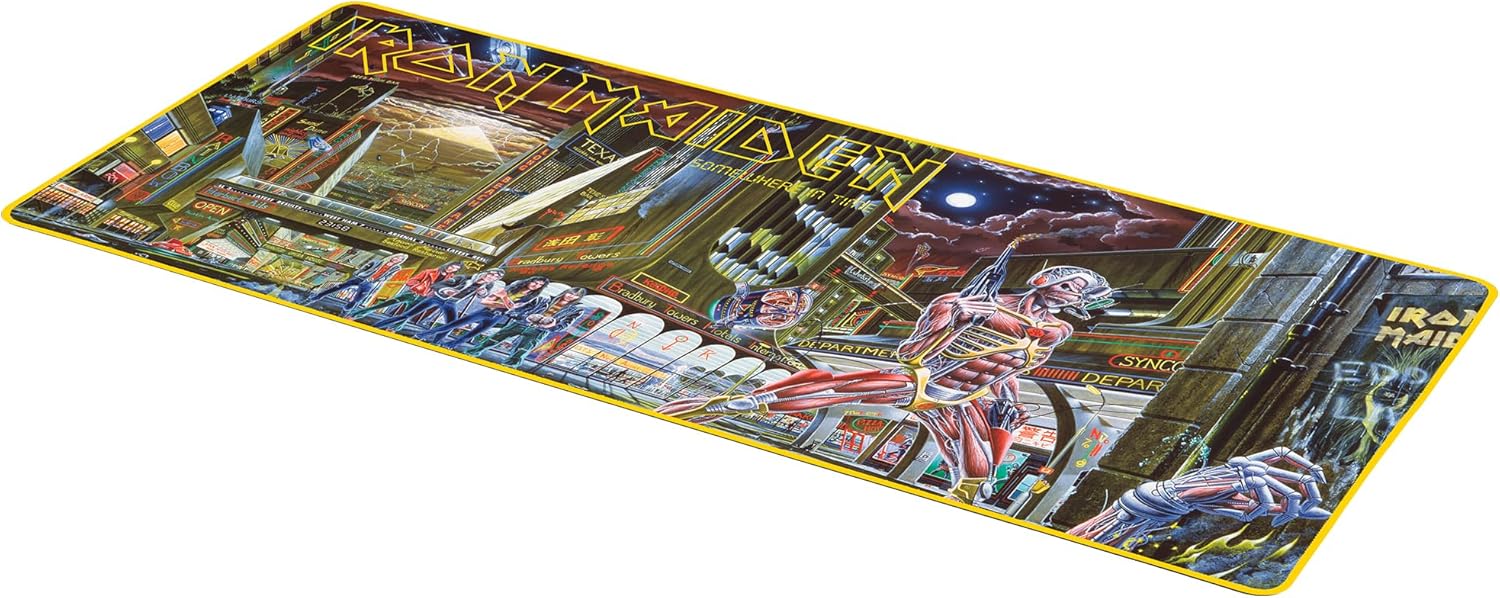 SUBSONIC - Iron Maiden XXL Mouse Pad 90 x 40 cm - Desk Pad with Non-Slip Base, Gaming Mouse Pad - Officially Licensed