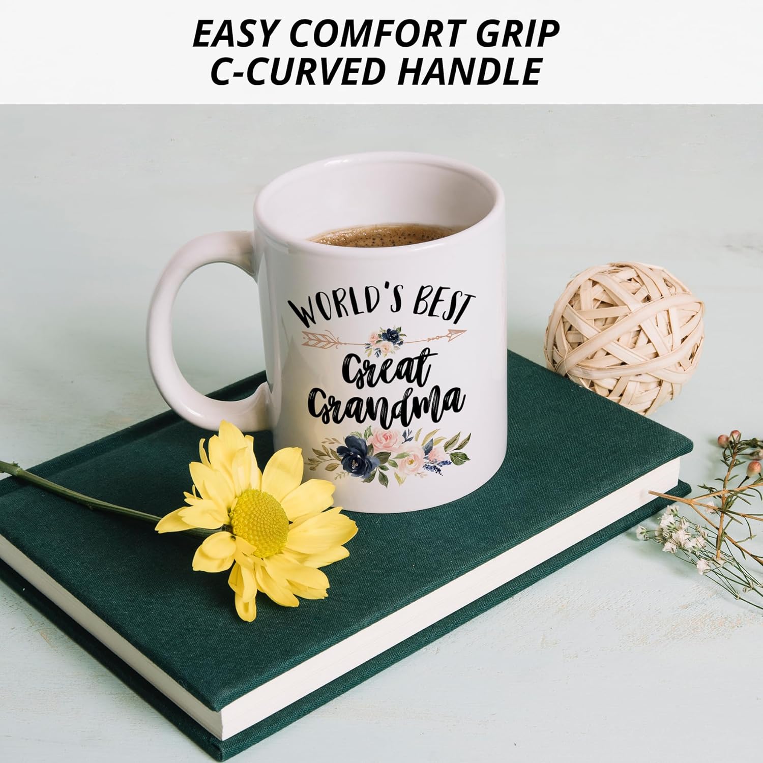 Great Grandma Mug, Great Grandma Coffee Cups Ceramic, World's Best Great Grandma Coffee Mug, Great Grandma Gifts for Christmas, Great Grandma Coffee Mug Gifts for Great Grandma - Image 6