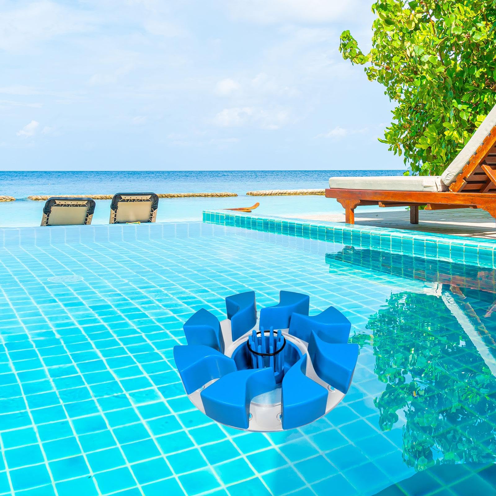 Nettoyeur de Surface Automatique pour Piscine, Remplacement pour Clarificateur, Skimmer et Accessoire Pratique, Efficace, Professionnel et Facile à in