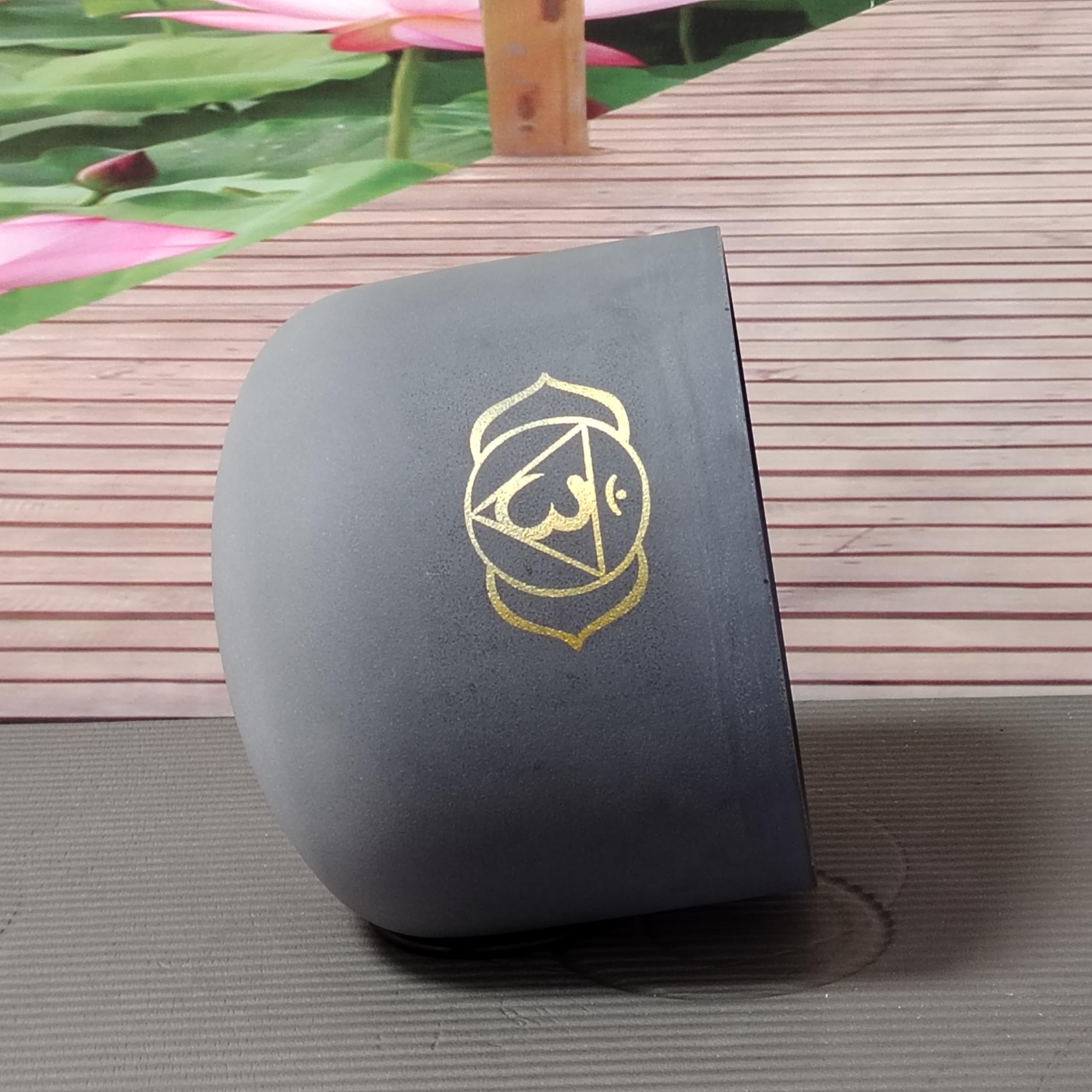 Chkara - Campana tibetana in cristallo di quarzo per il chakra del terzo occhio, 432 Hz, per meditazione, yoga e relax, 20,3 cm