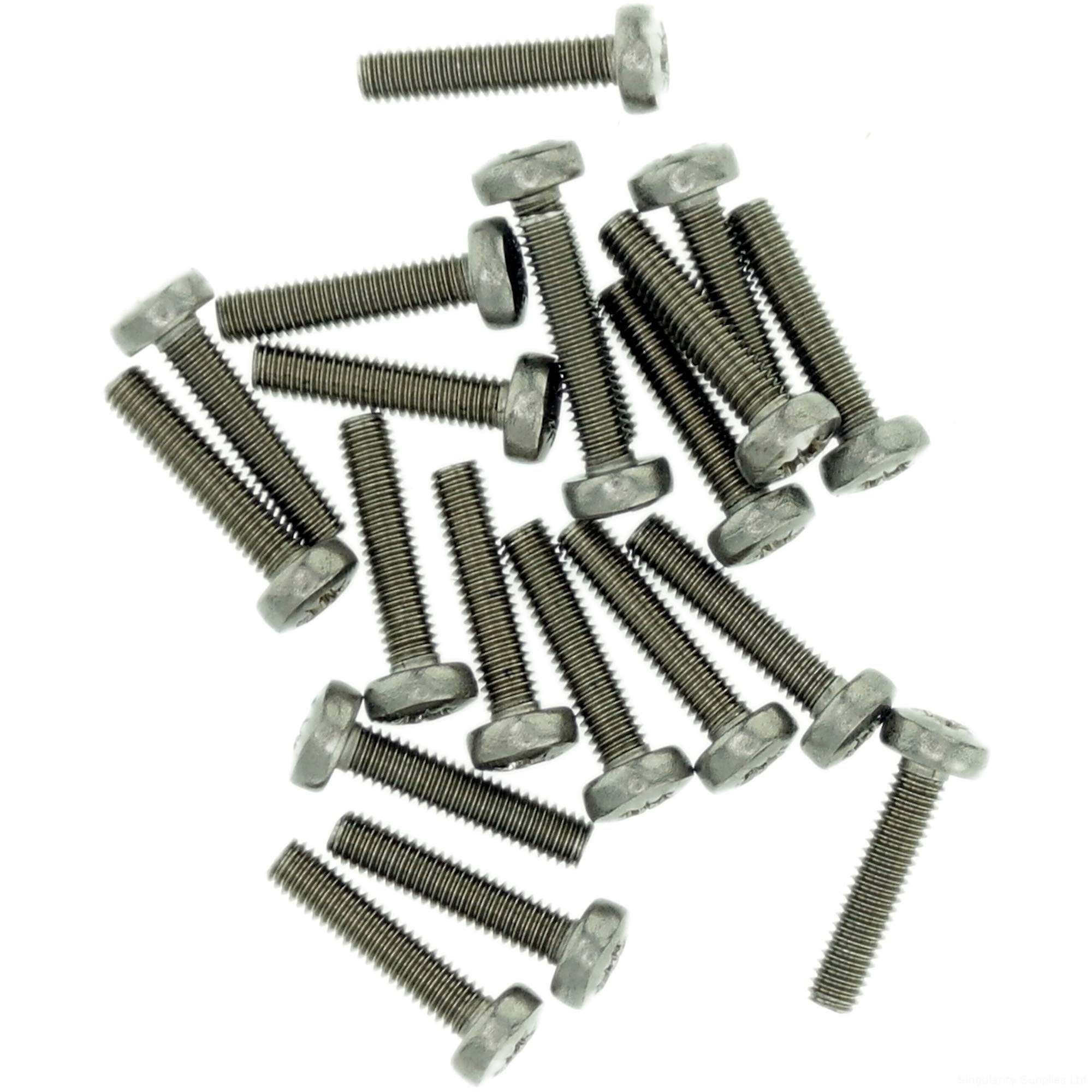 Singularity Supplies M1.6 (1.6Mm X 5Mm) Pozi Pan Machine Screw (Bolt) - Stainless Steel (A2) (Pack Of 20)