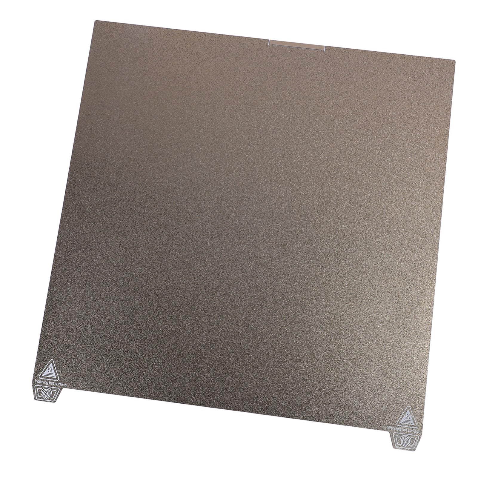 Jeffergarden Piano di Stampa in Acciaio Flessibile con Piastra di Costruzione PEI Testurizzata a Doppia Faccia per Rimozione Semplice del Modello Ad Alta Temperatura K2 Plus 370x370mm