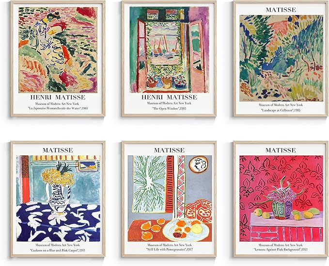 Master Artist Wall Art Prints, Matisse Posters & Prints for Room