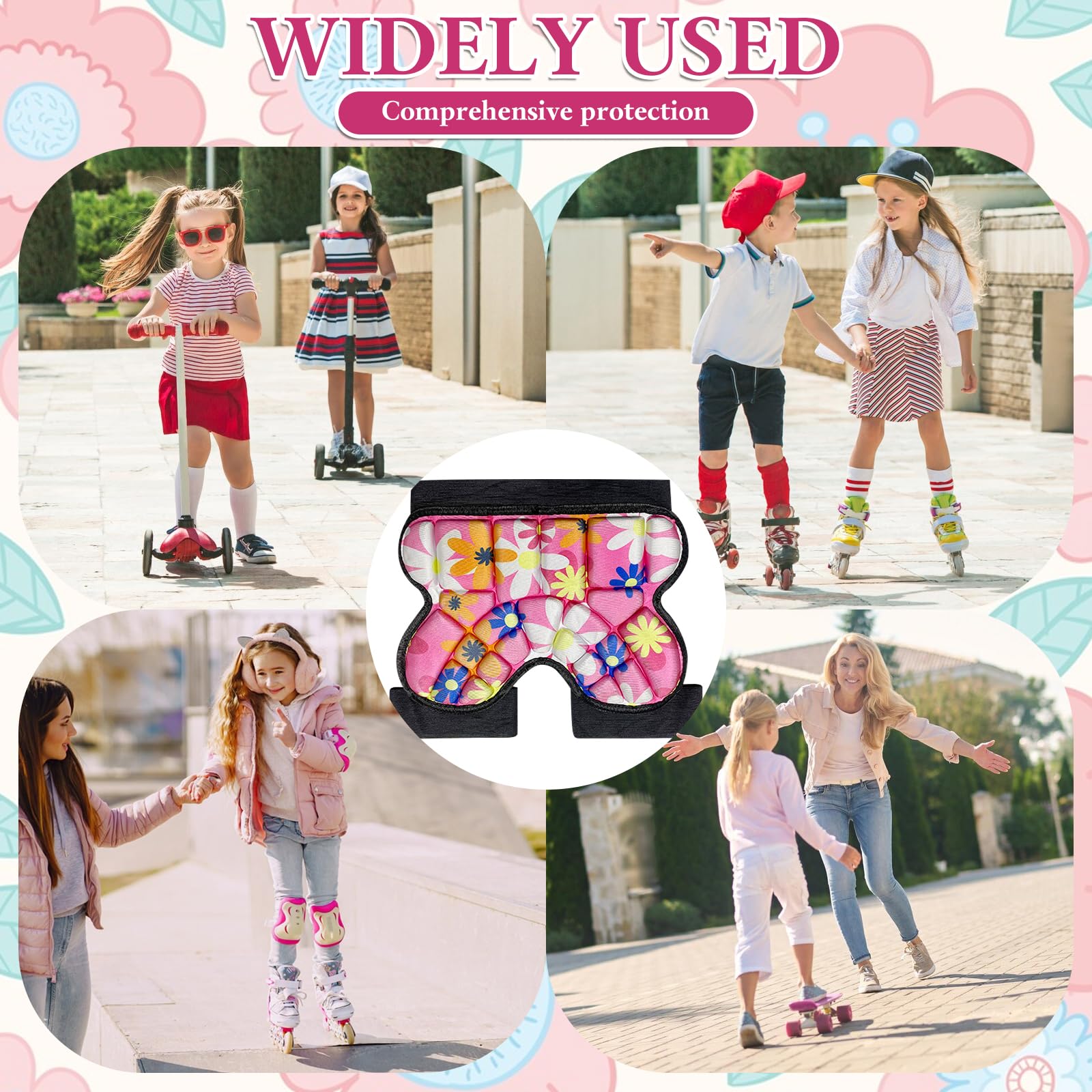 Protezione ispessita per bambini, pantaloncini imbottiti, pantaloni protettivi per bambini da snowboard, protezione imbottita per bambini, pattinaggio, po-pads, protezione per equipaggiamento