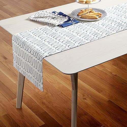 Miniatura 8 de KSNY in The Loop Joy DOT Camino de mesa verde crema 15 x 72 pulgadas, 1 unidad