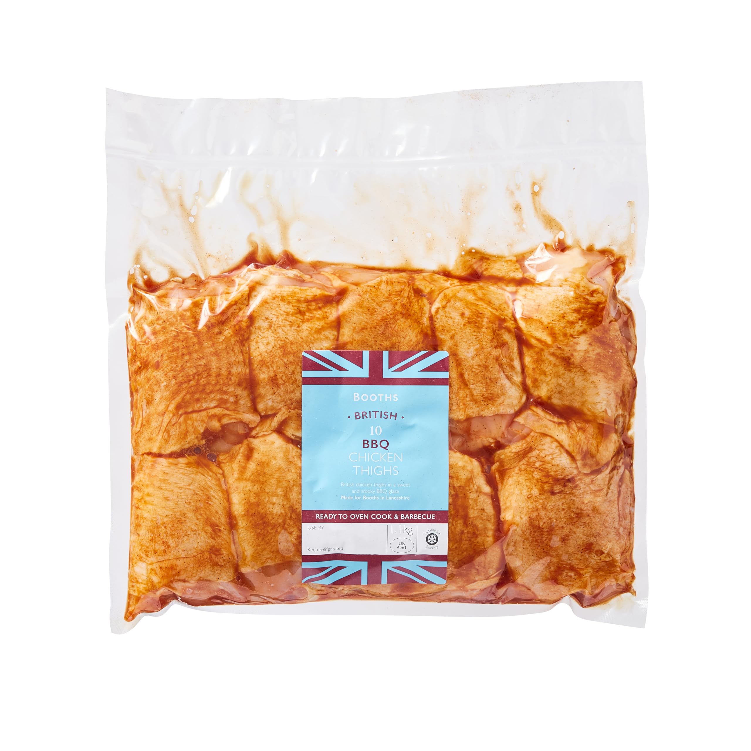 BoothsBritish BBQ Chicken Thighs, Pack of 10