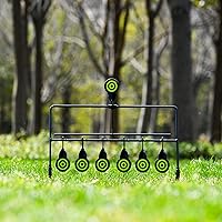 Vista 6 de KNINE OUTDOORS Pistola de aire de 6 objetivos, pistola de pellets BB para restablecer objetivo, clasificado para calibre .22 .177