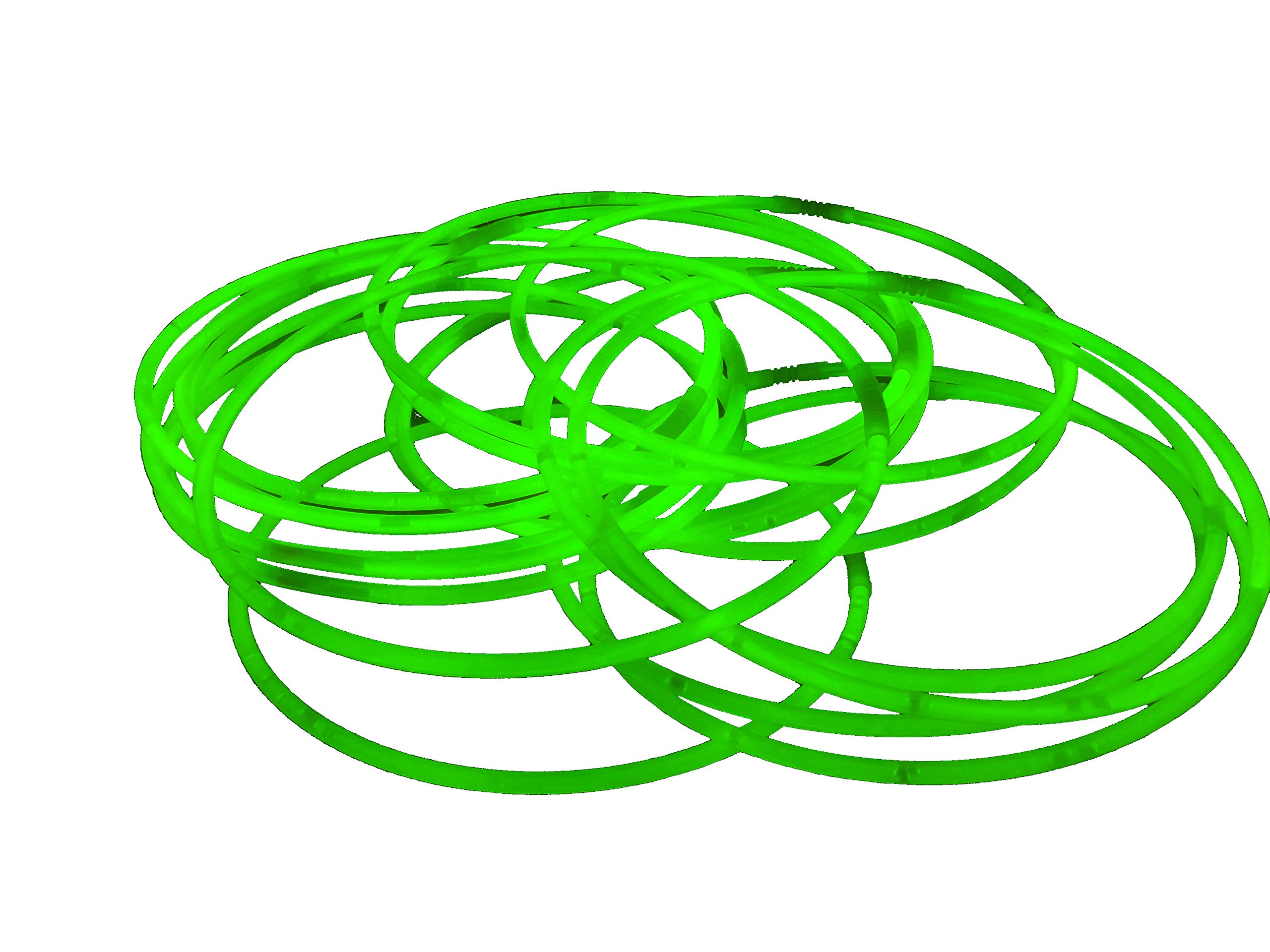 22 inch Glow Stick Necklaces (200, Green) — image 1