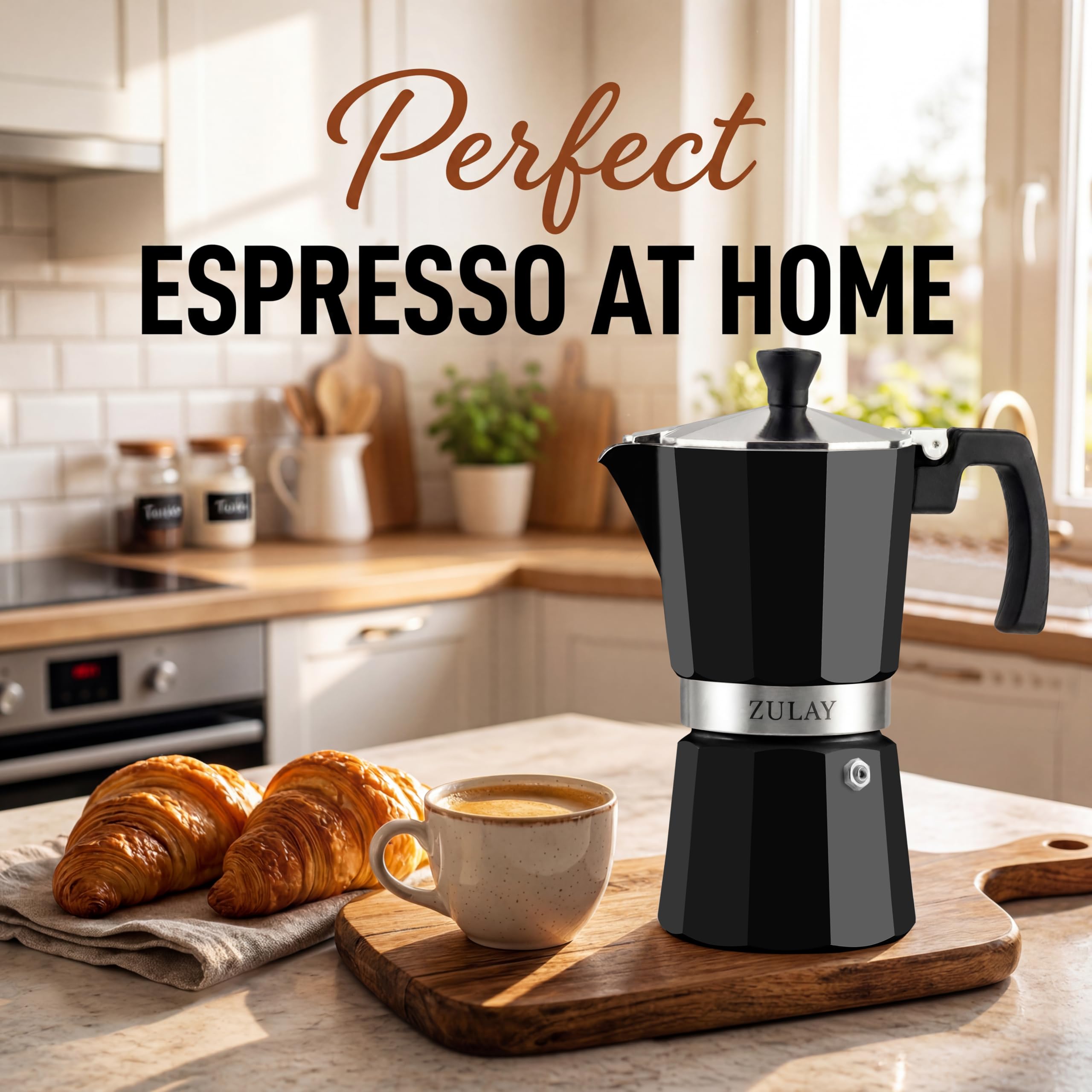 Zulay Moka Pot Espresso Stovetop Coffee Maker
