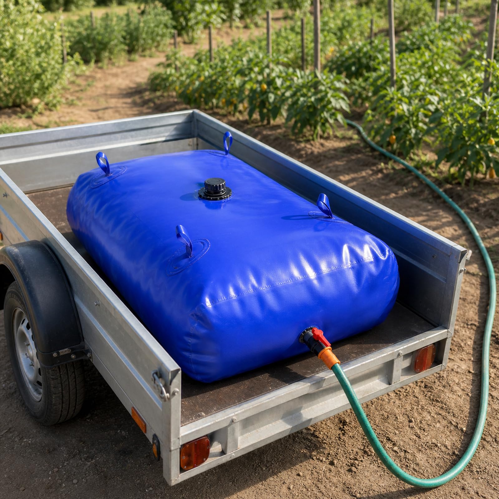 Vejiga del Almacenamiento De Agua,DepóSito De Agua Plegable De PVC,DepóSito De Agua Plegable con Grifo,Llenado De Agua RáPido,para DepóSito De Agua JardíN,Camping
