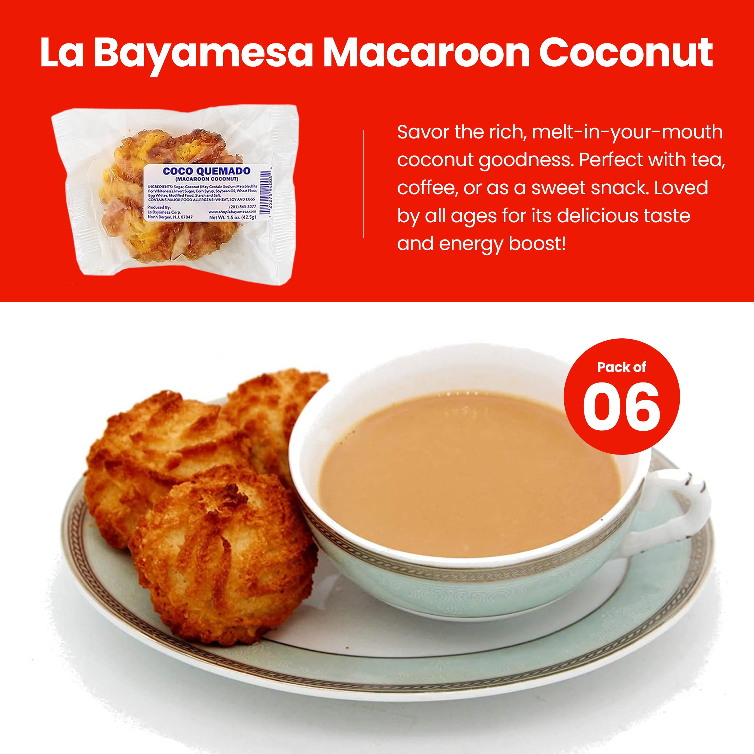Amazon.com: Macaroon Coconut Cookies - Coco Quemado - Yogurt