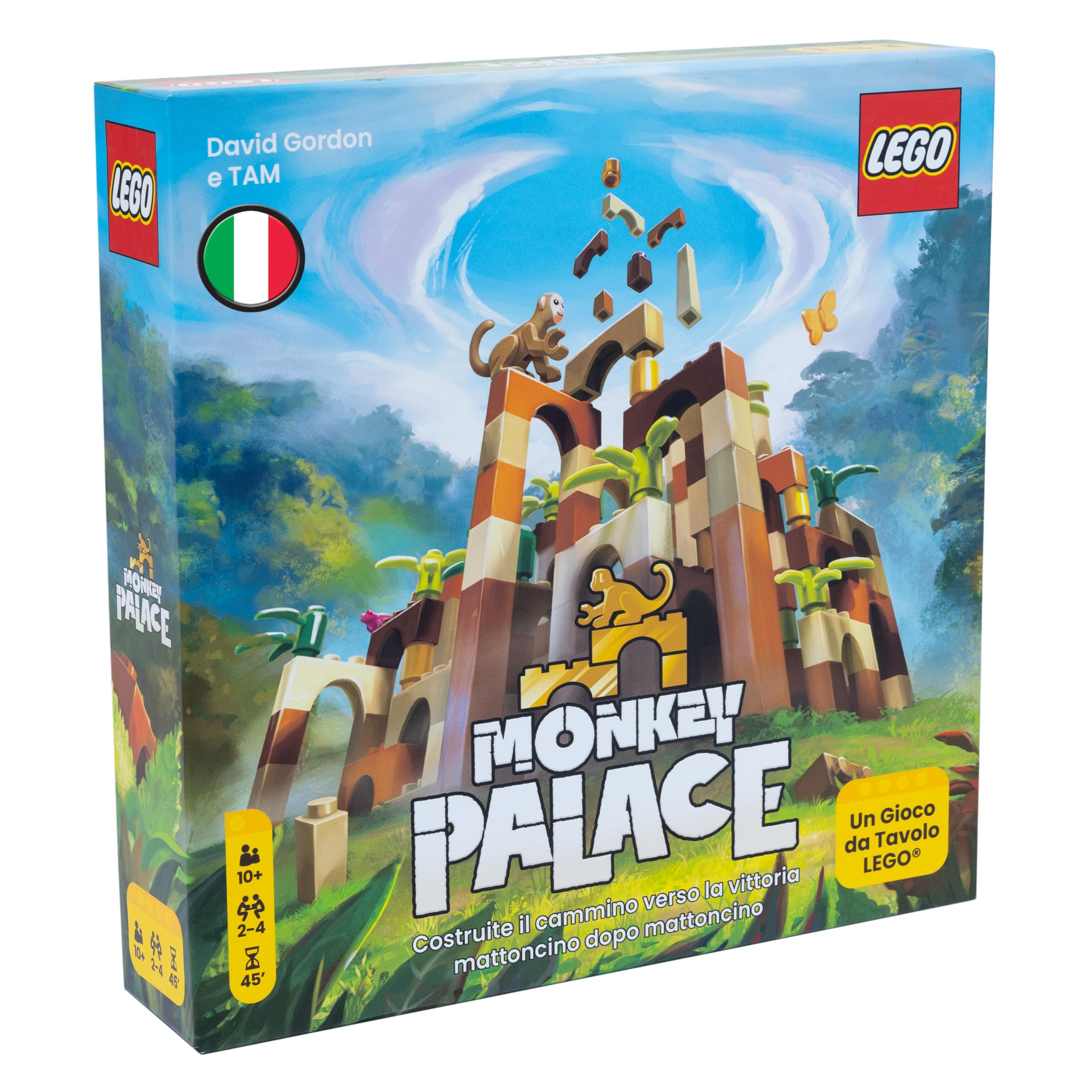 Asmodee – MONKEY PALACE – Gioco da Tavolo Lego | Gioco da Tavola di Strategia e Costruzioni con Mattoncini Lego – 2-4 Giocatori – 10+ Anni – 45 Minuti – Edizione Italiana