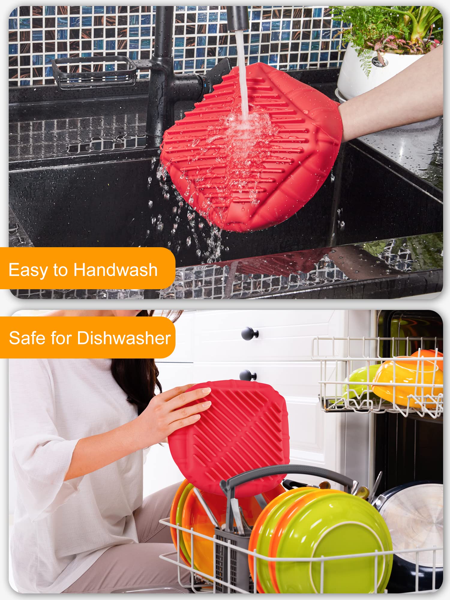 SMARTAKE Air Fryer Silicone Pot - Reusable Liner -7