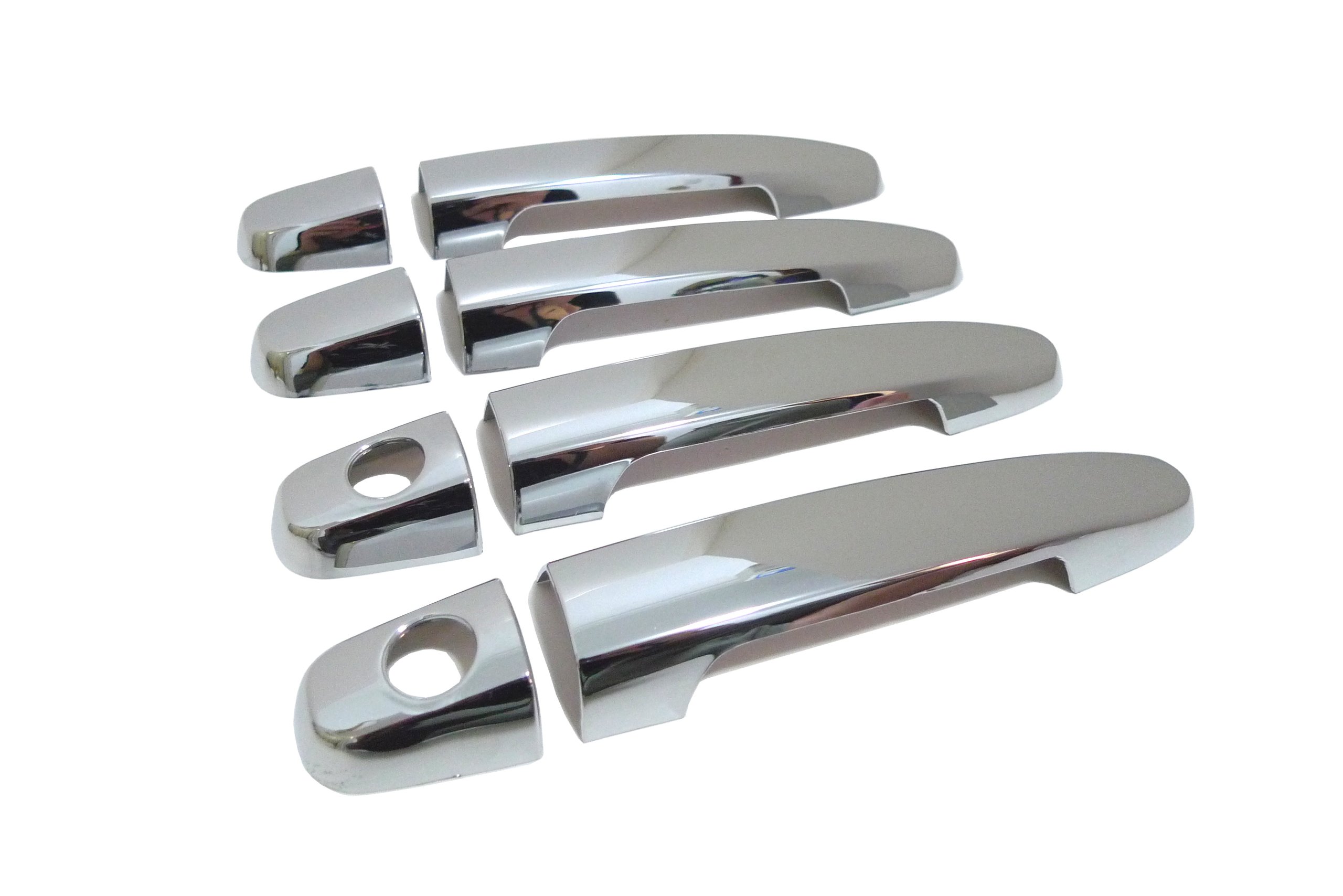 Chrome Handle Cover Set fits for Toyota Camry 2001-2006 / Corolla 2001-2006 / Fortuner 2005+ / Hilux Vigo 2005-2010 / Innova 2004+ / Prius 2004-2009 / RAV4 2001-2010 / Yaris 2005-2011