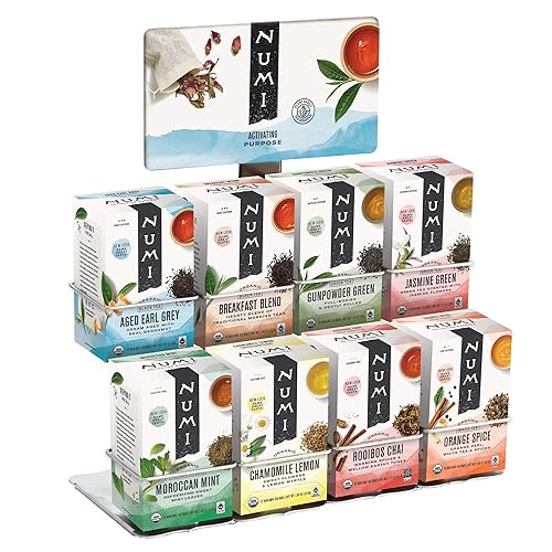 Numi Estante de exhibición de té orgánico, 8 unidades