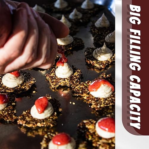 Miniatura 9 de VolksRose 50 bolsas desechables para pastelería, bolsas de pastelería grandes de 21 pulgadas, bolsas gruesas para decoración de pasteles, bolsas de