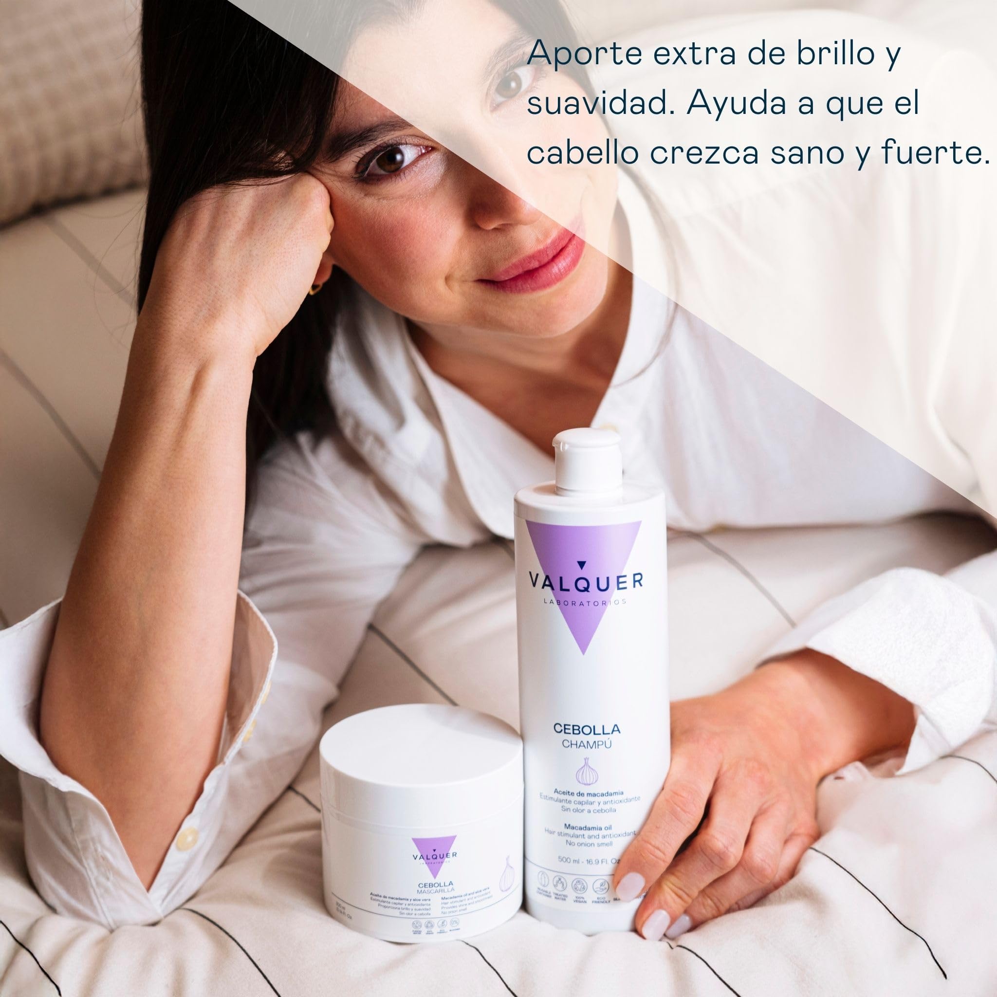 VALQUER Pack Champú 500 ml y Mascarilla 300 ml de Cebolla | Purifica y Regula el Pelo Graso | Anticaída y Antioxidante, Revitaliza Todo Tipo de Cabello | Proporciona Fuerza y Volumen