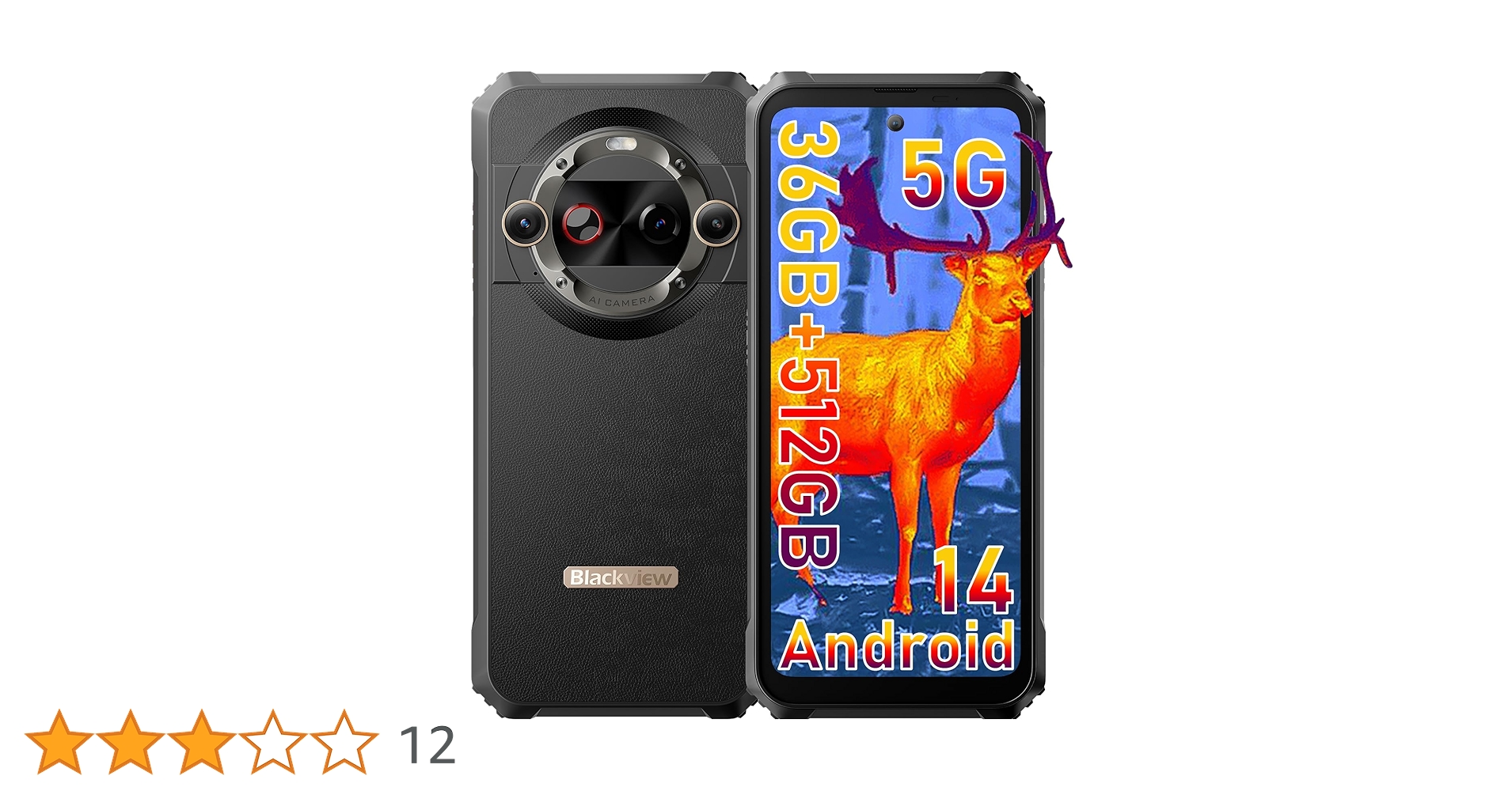 Blackview タフネススマートフォン5G SIMフリー 512GB 新品 Amazon | Blackview BL9000Pro タフネススマホ Android 14 5G