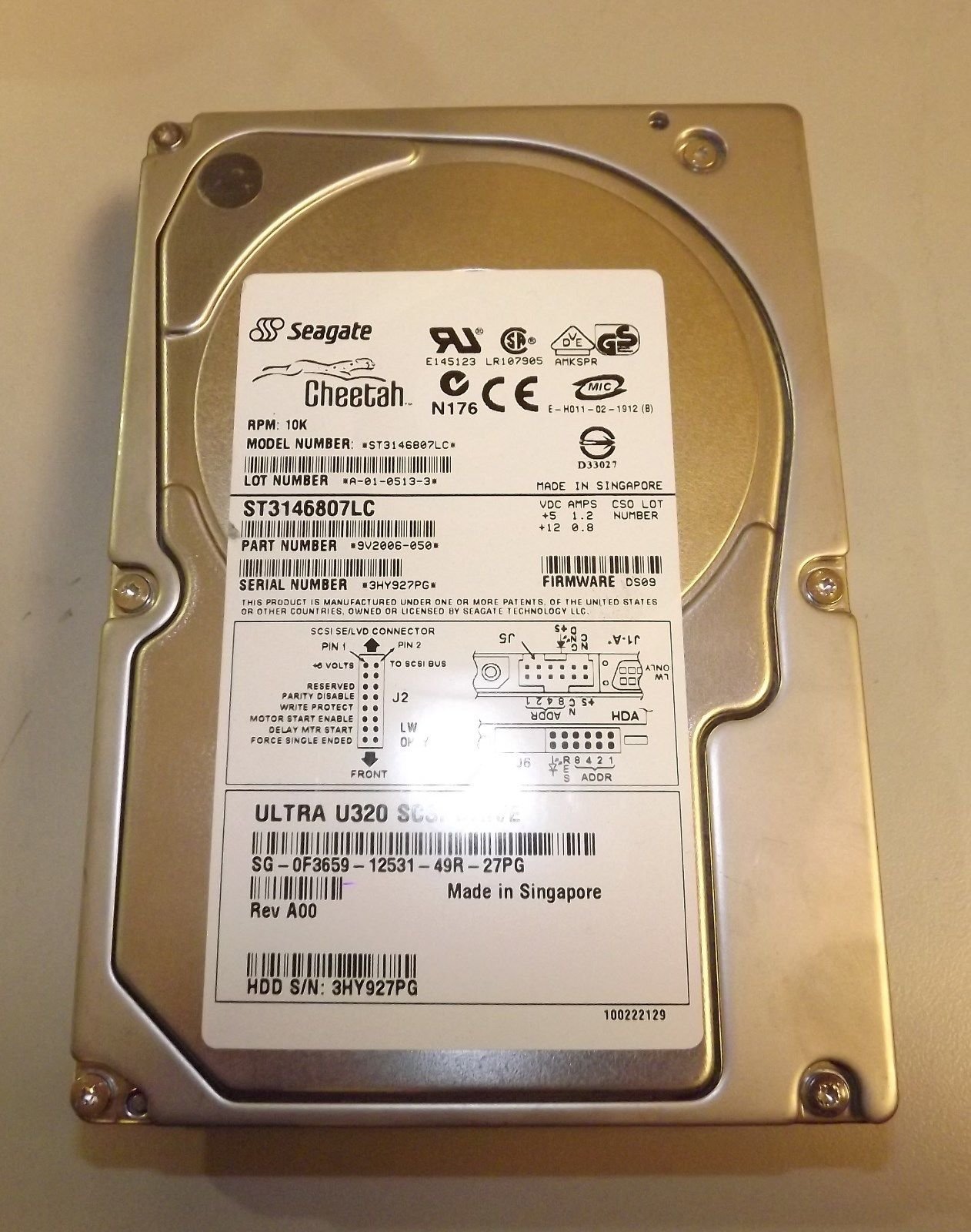 Amazon.com: Seagate ST3146807LC Seagate 146GB SCSI U320