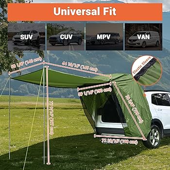 Amazon.com: Yescom Universal Tailgate Tent w/Pole for SUV/Van/MPV Amazon.com: Yescom Universal Tailgate Tent w/Pole for SUV/Van/MPV