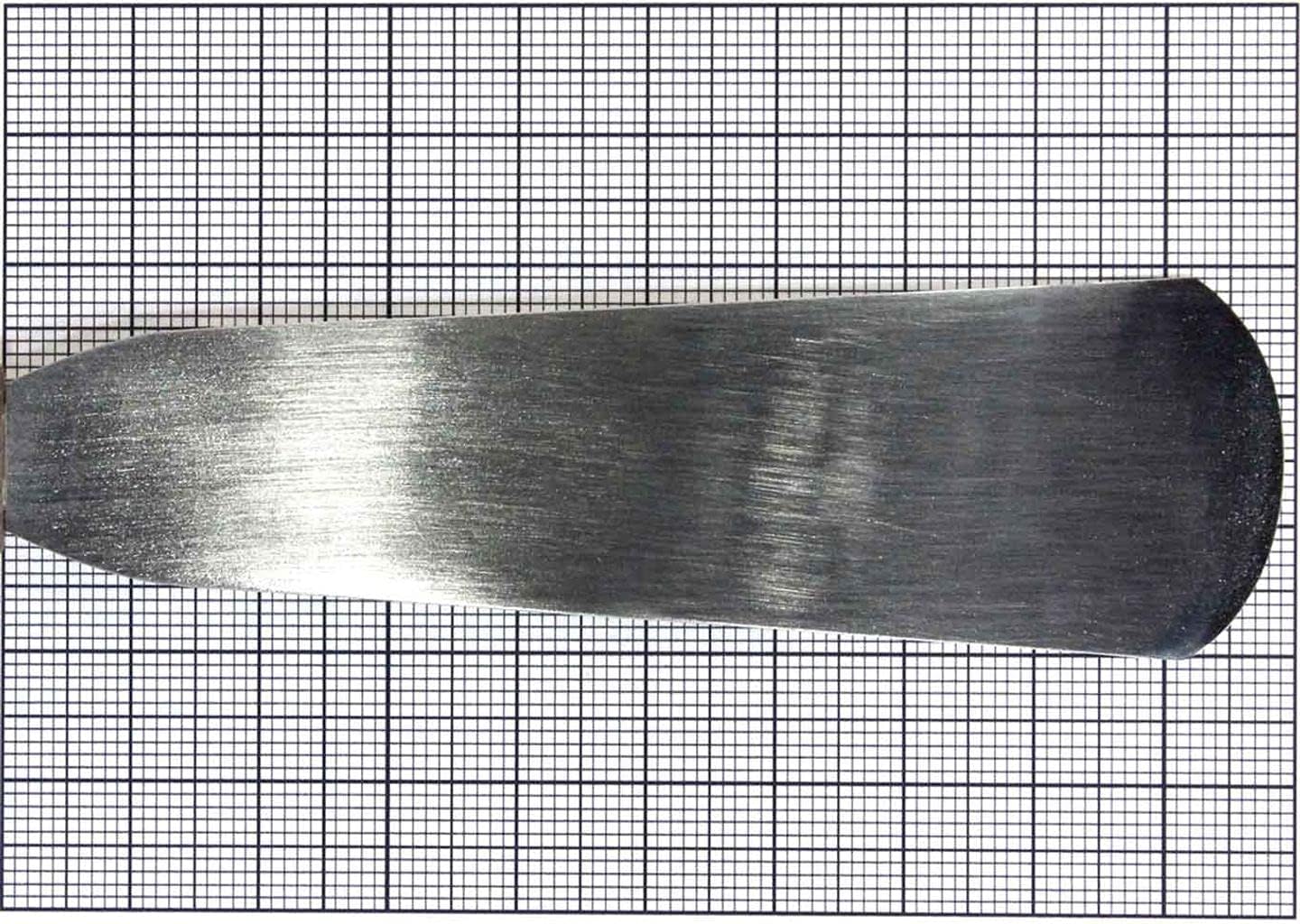 FLINT 180mm Leathercraft Skiving Knife Curved Utility SK5 High Carbon Steel Blade with Wooden Handle for Skiving & Cutting Leather, Leather Craft Tools & Supplies, Made in Japan